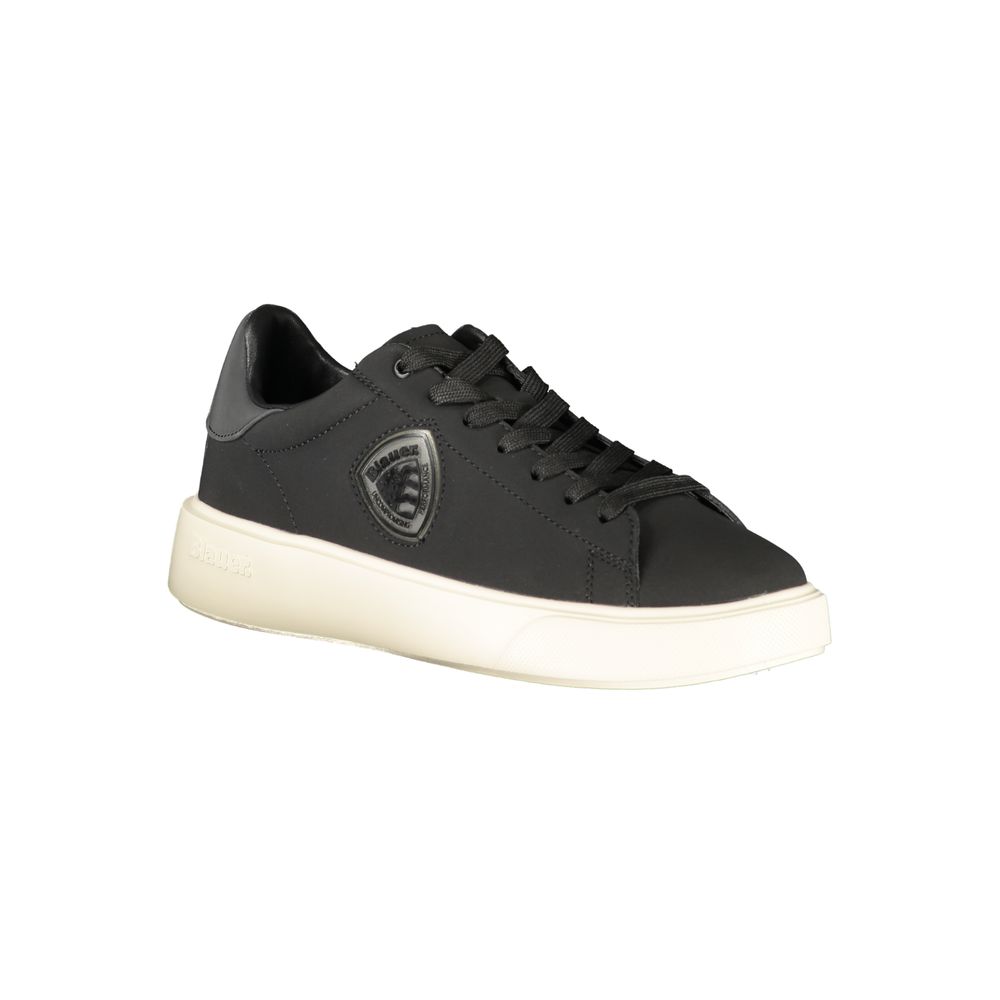 Blauer Black Leather Men's Sneaker