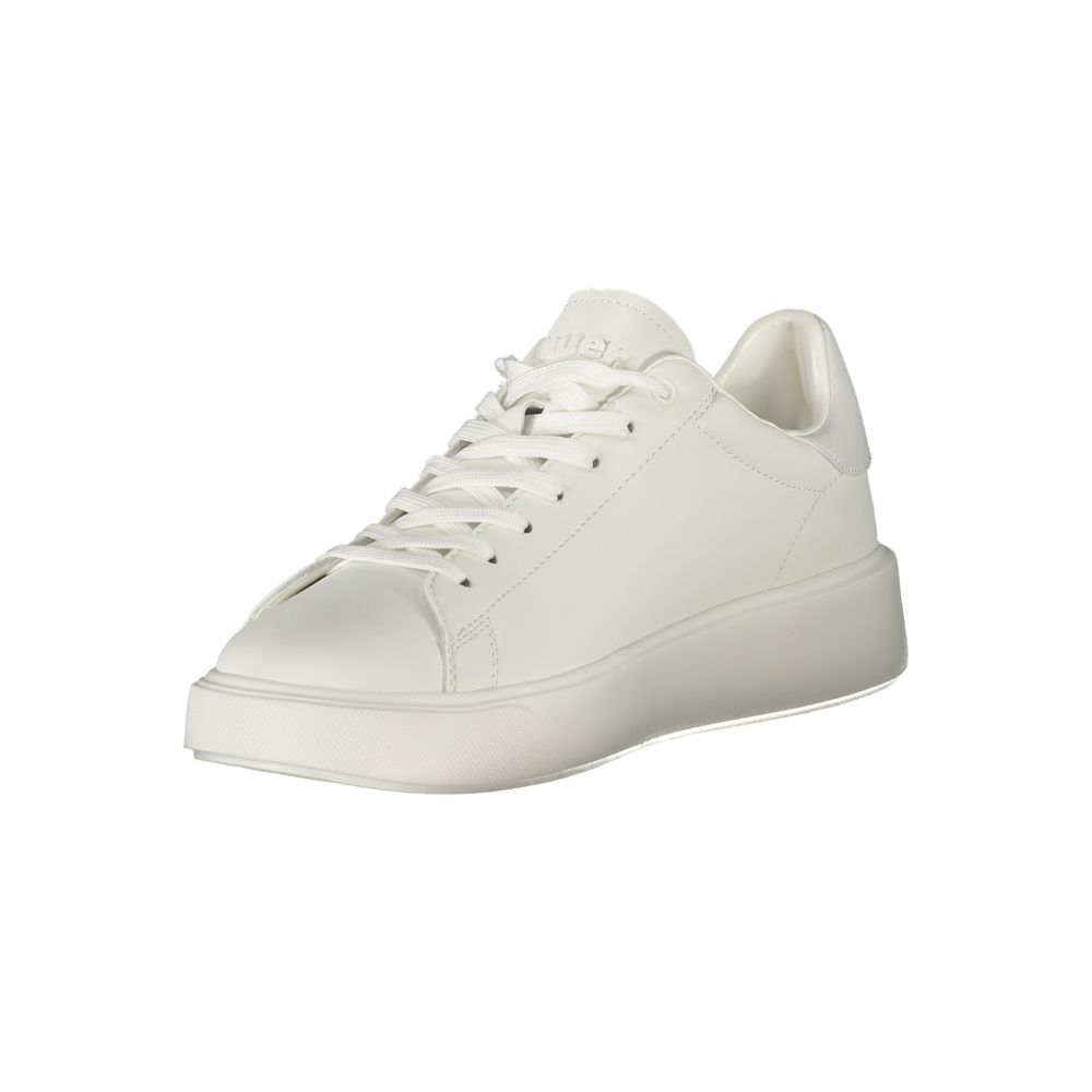 Blauer White Polyester Men's Sneaker