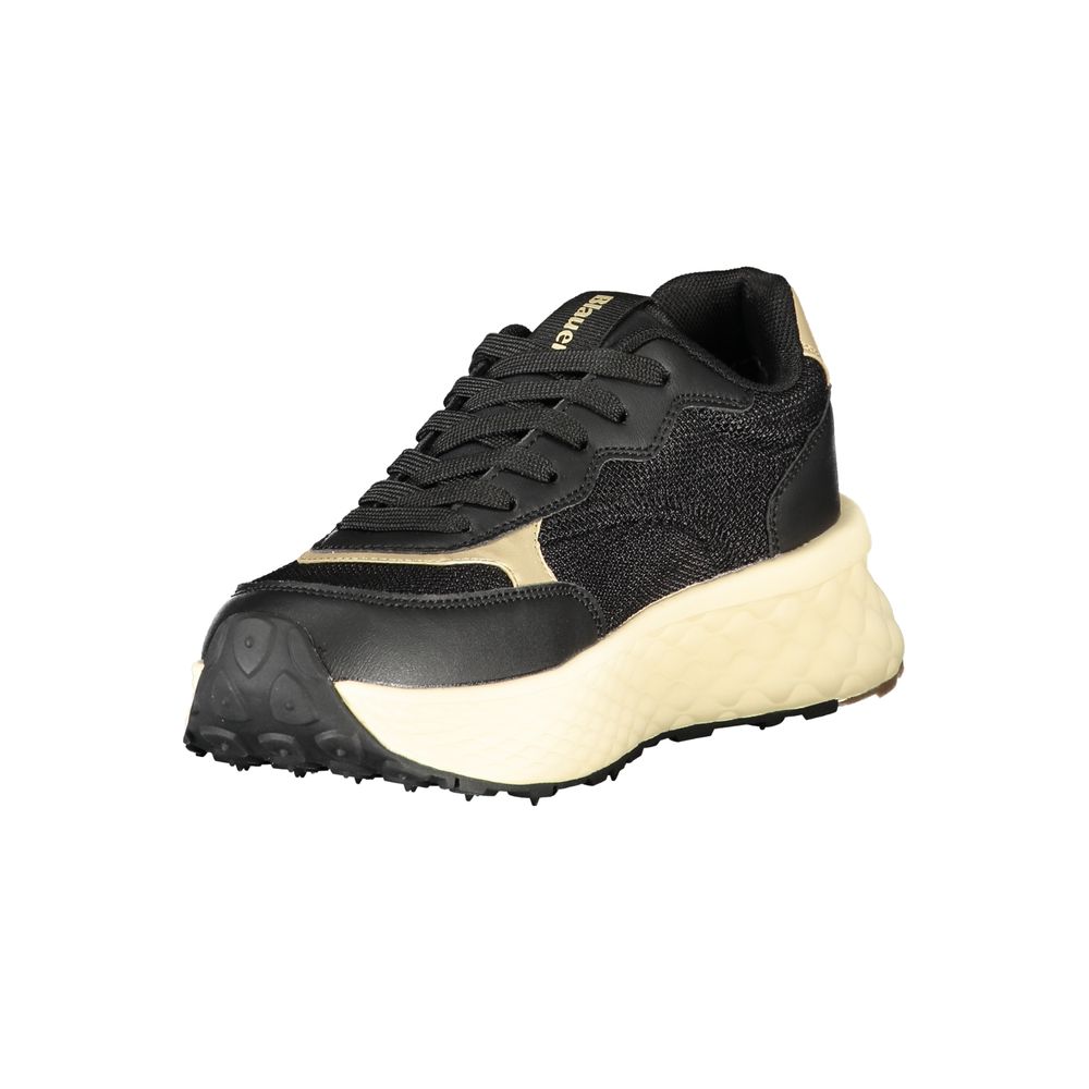 Blauer Black Leather Women's Sneaker