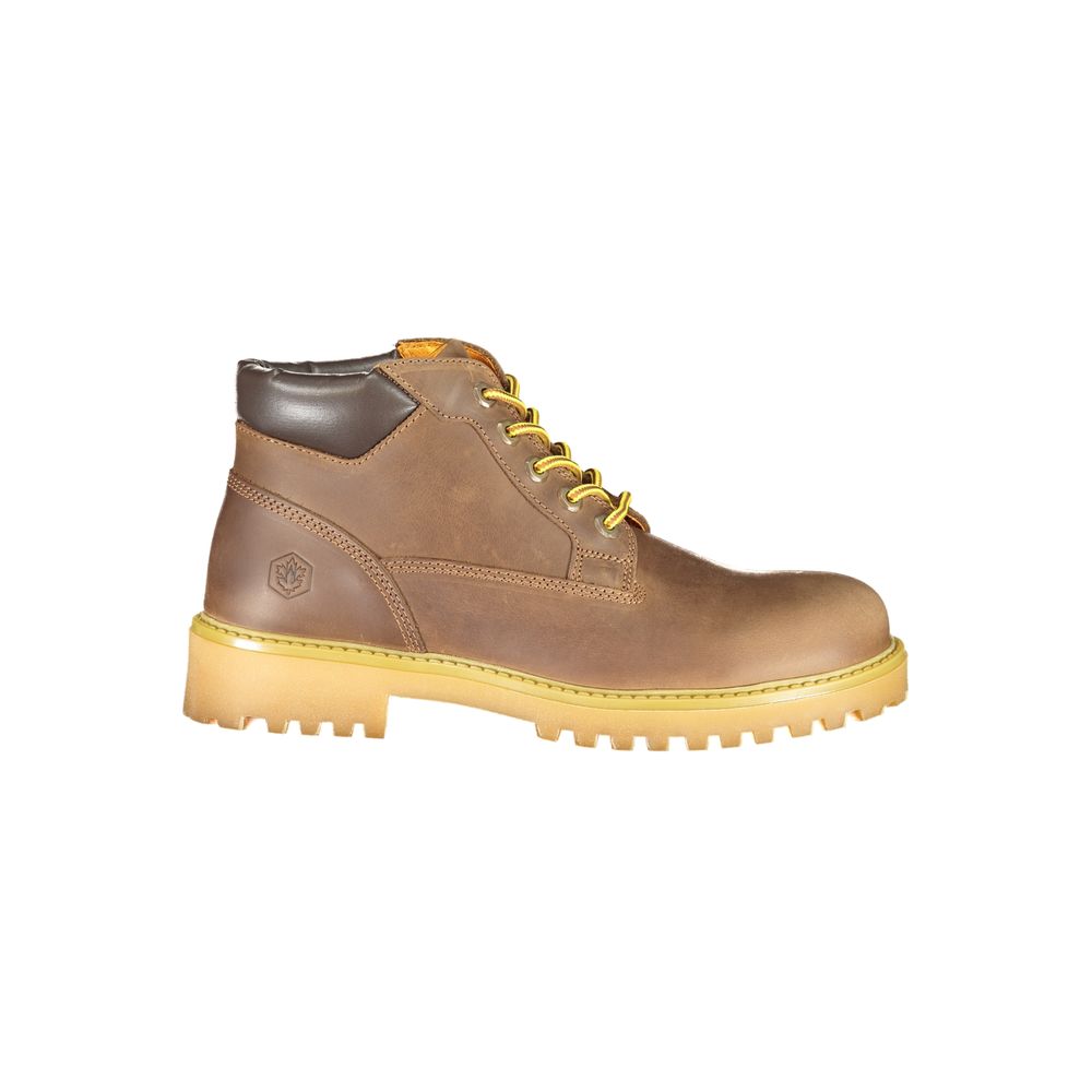 Lumberjack Marrone Leren Heren Sneaker
