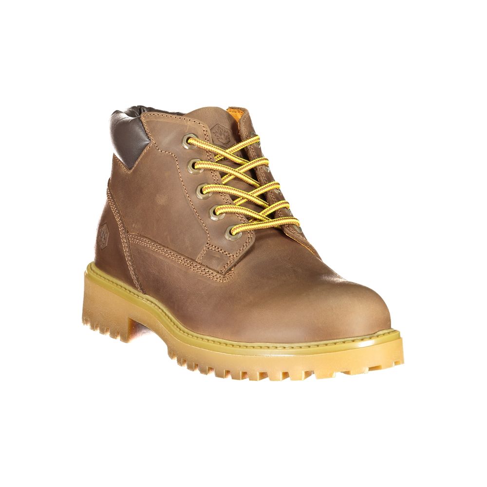 Lumberjack Marrone Leren Heren Sneaker