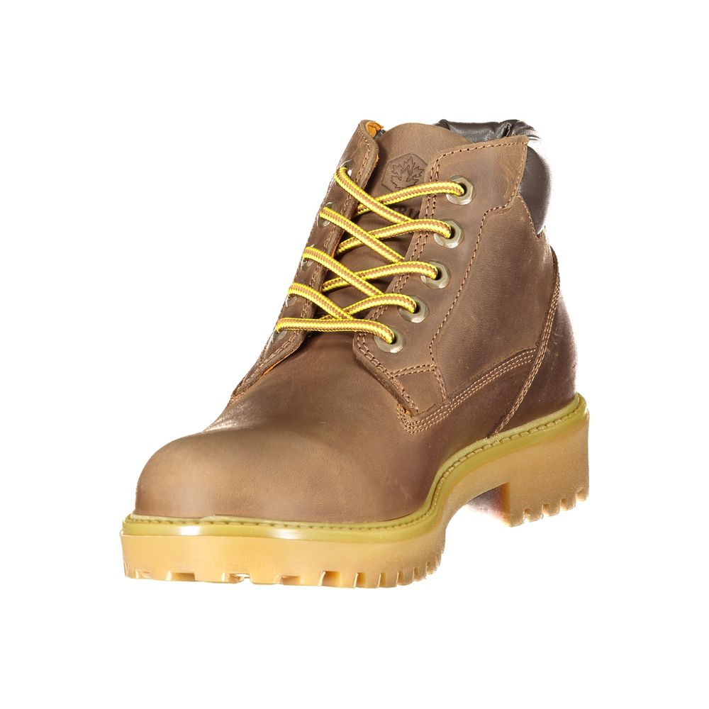 Lumberjack Marrone Leren Heren Sneaker