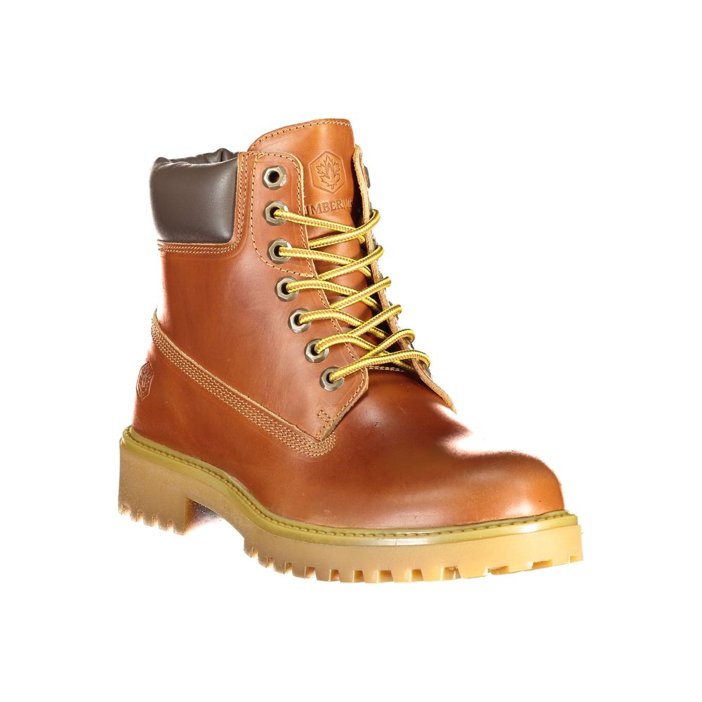 Lumberjack Marrone Leren Heren Sneaker