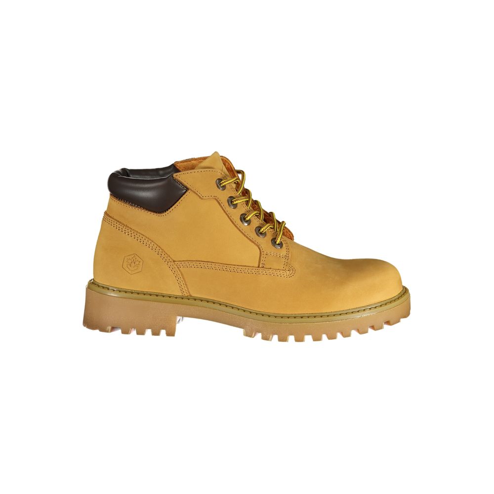 Lumberjack Giallo Leren Heren Sneaker