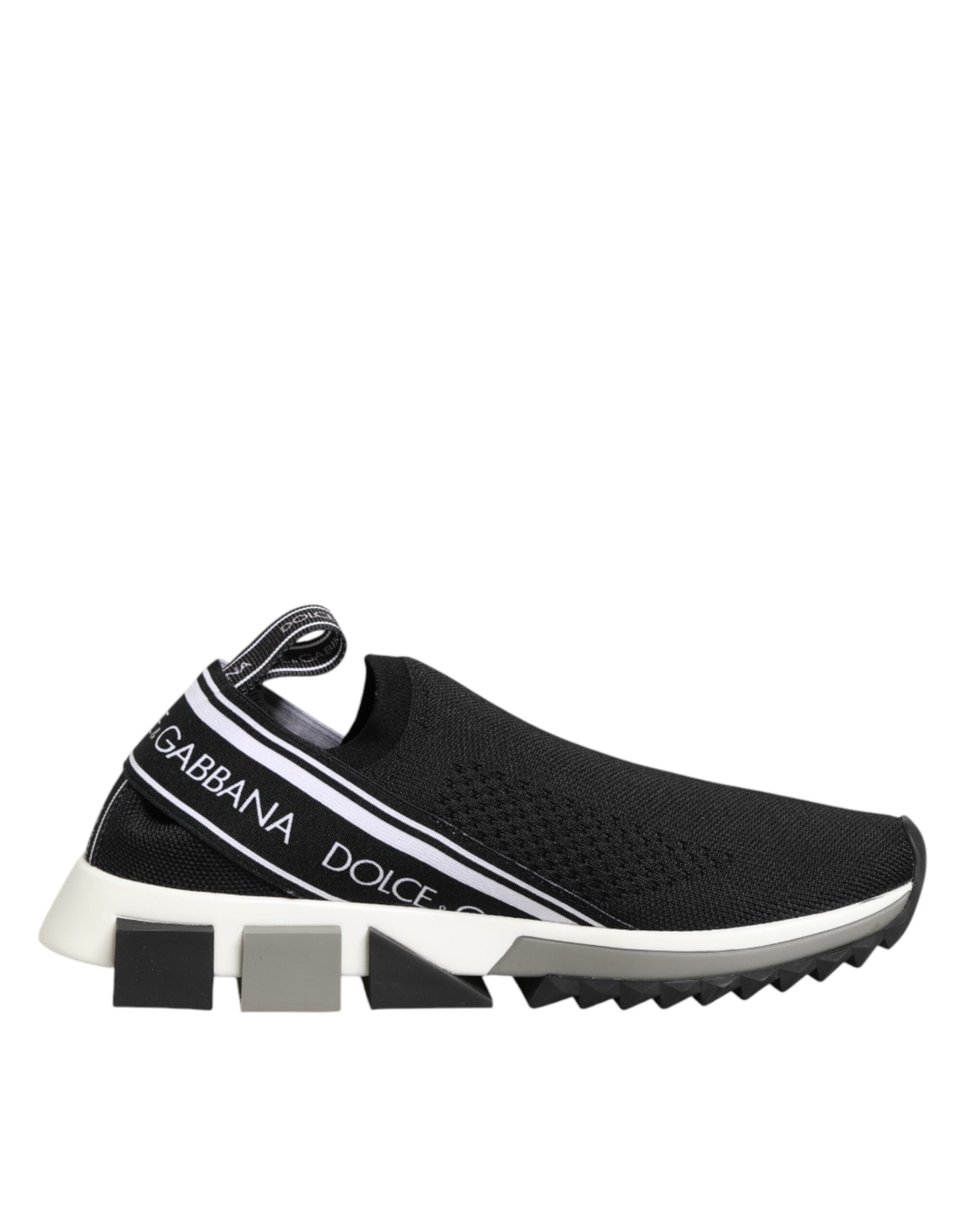 Dolce & Gabbana Zwarte Slip-On Sorrento Lage Sneakers Schoenen