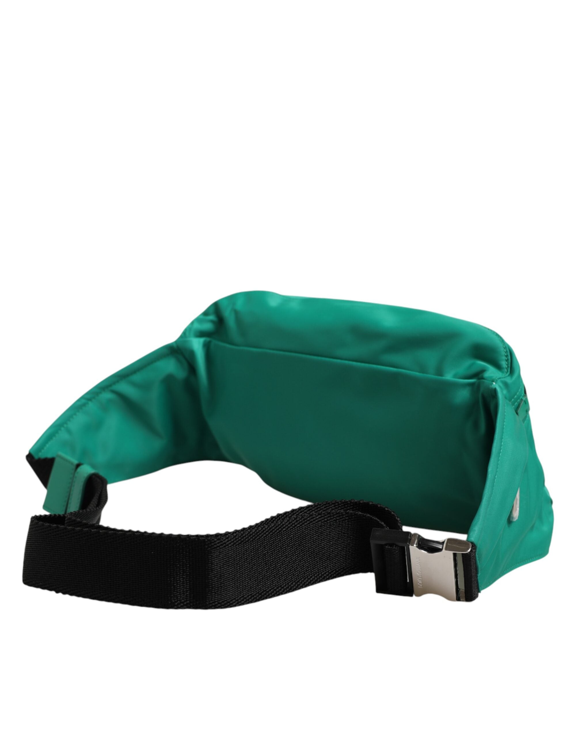 Dolce & Gabbana Green Logo Plaque Nylon Waist Fanny Pack Men's Bag