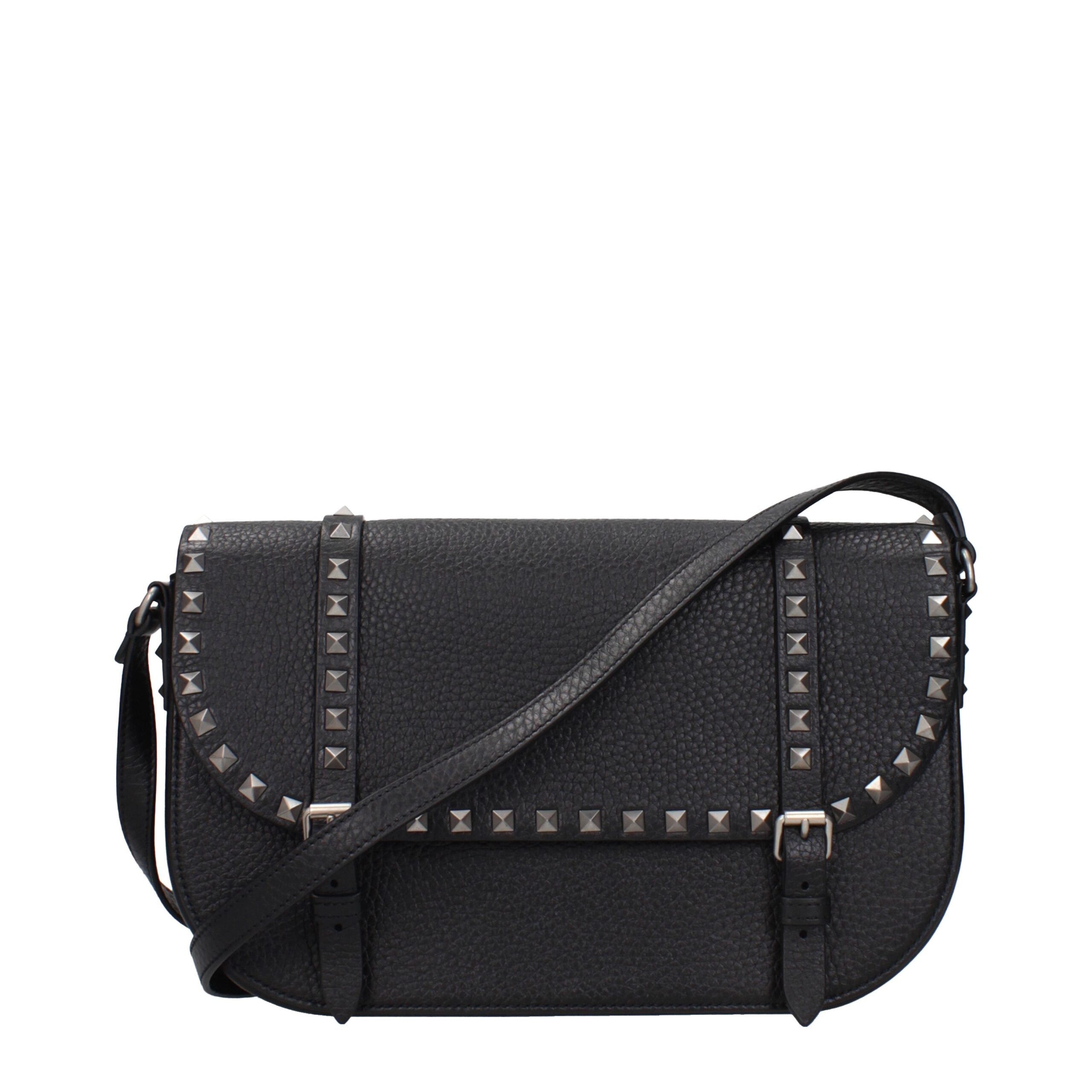 Valentino Garavani Zwart Leren Crossbody Tas