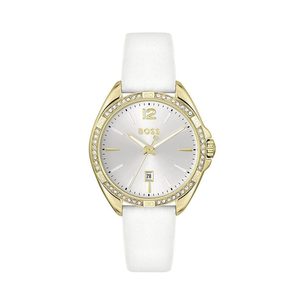 Hugo Boss wit roestvrijstalen dresswatch