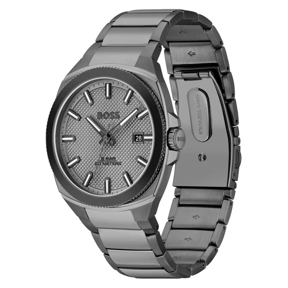 Hugo Boss Grijs Roestvrijstalen Galajurkhorloge
