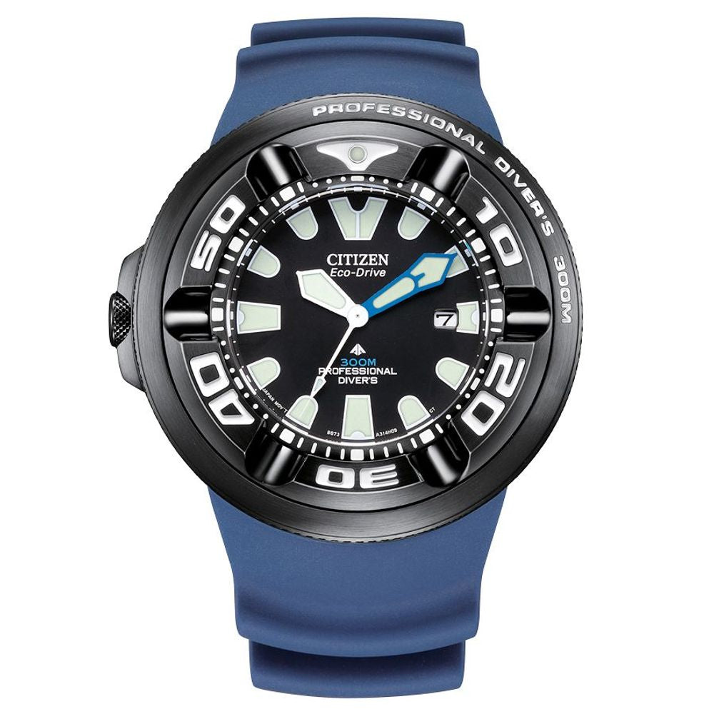 Citizen blauw rubberen sporthorloge