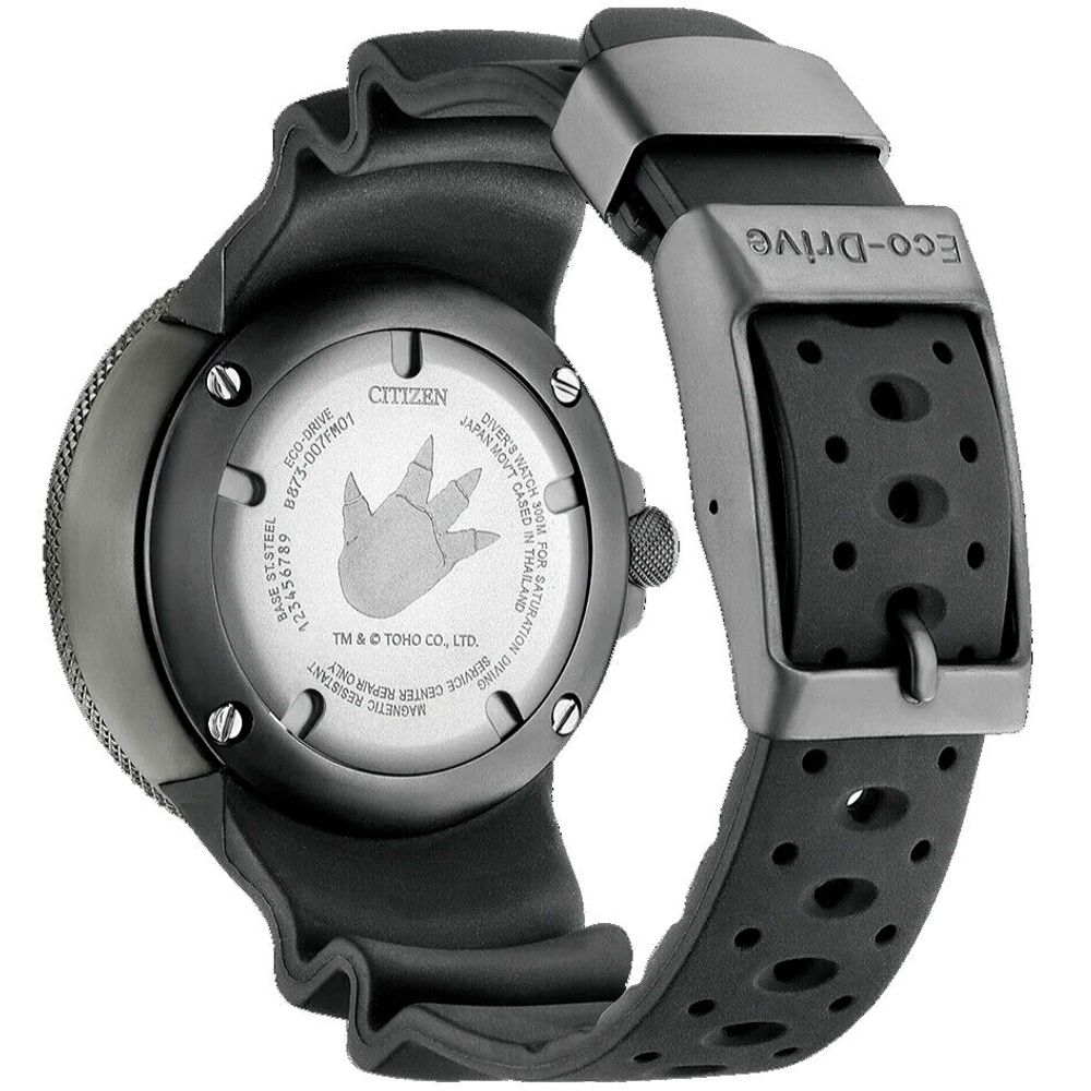 Citizen Zwart Rubberen Sport Horloge