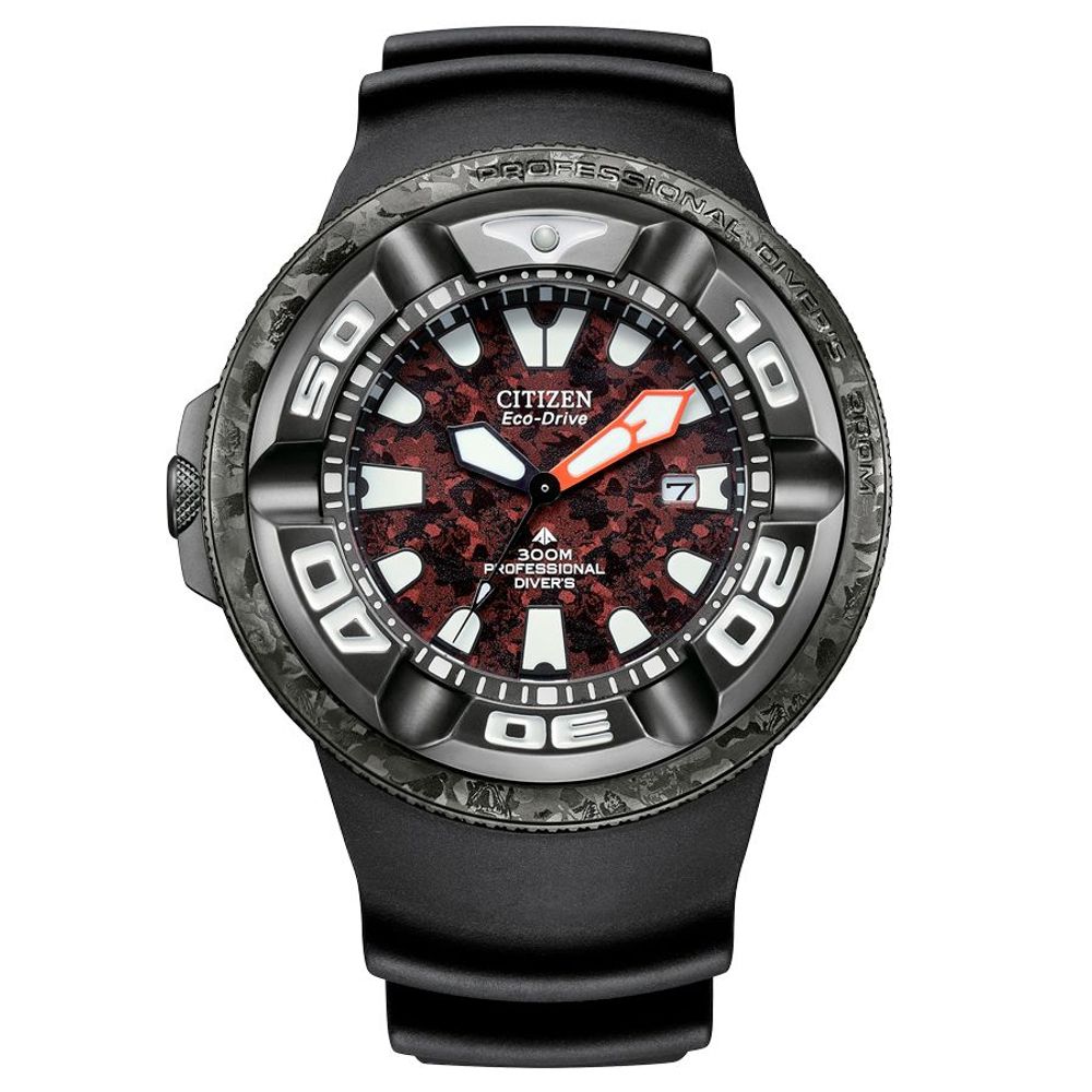 Citizen Zwart Rubberen Sport Horloge