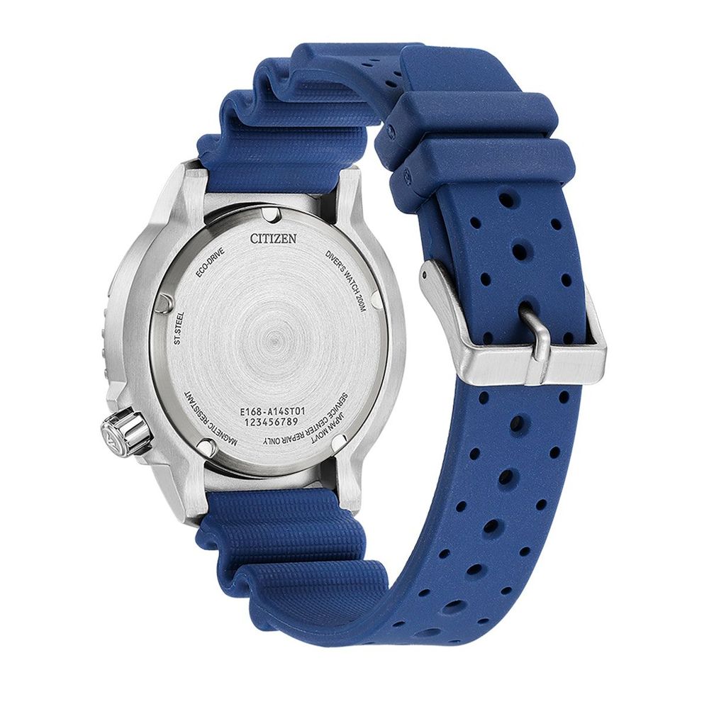 Citizen blauw rubberen sporthorloge