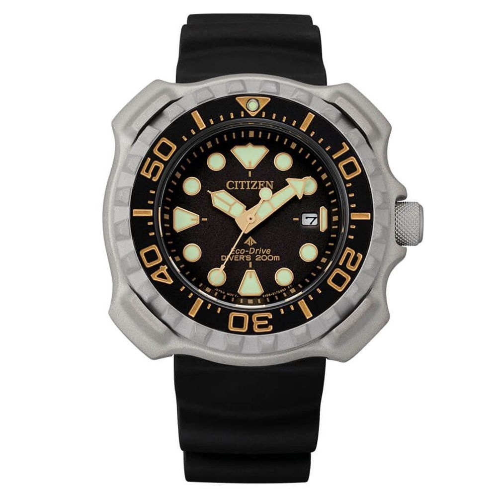 Citizen Zwart Rubberen Sport Horloge