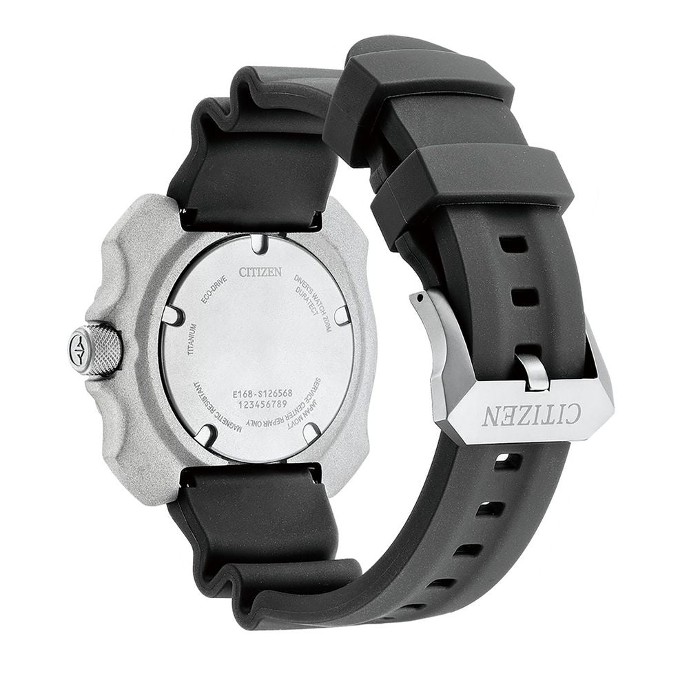 Citizen Zwart Rubberen Sport Horloge