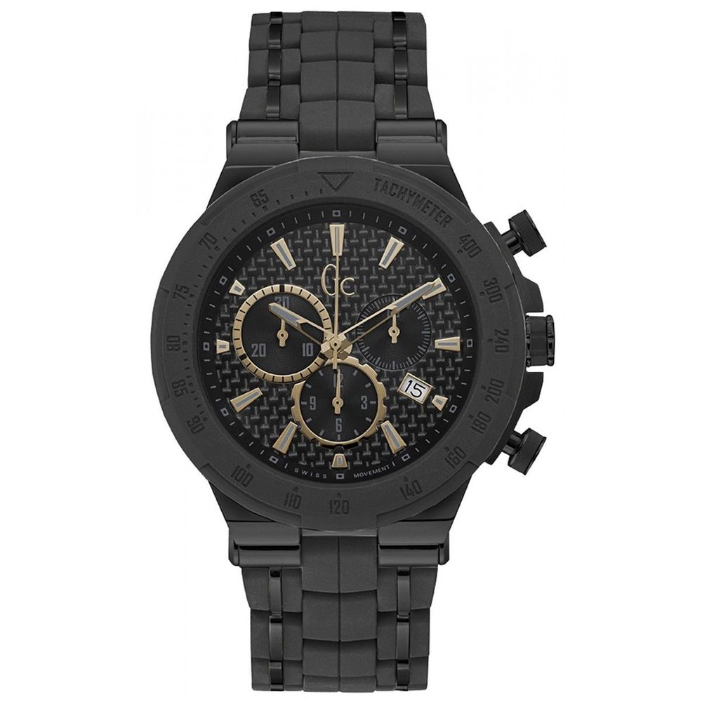 GC Zwart Edelstalen Dress Watch