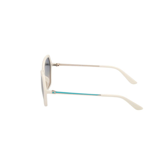Guess White Resin Sunglasses