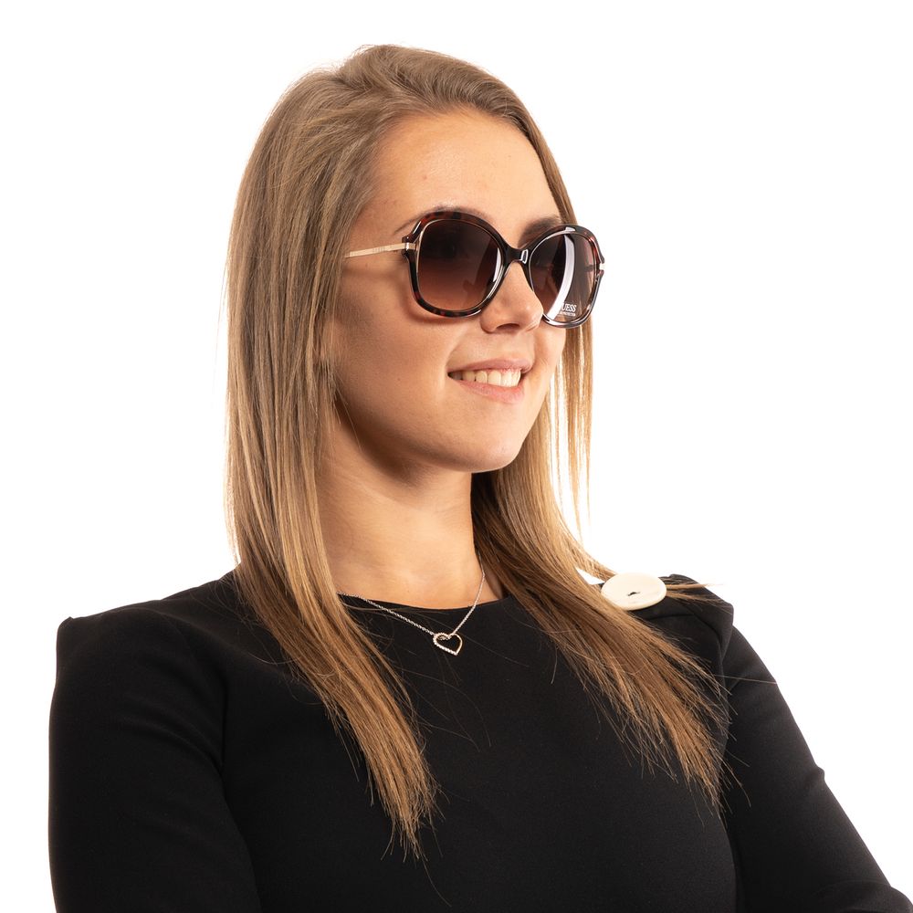 Guess bruine metalen & plastic zonnebril