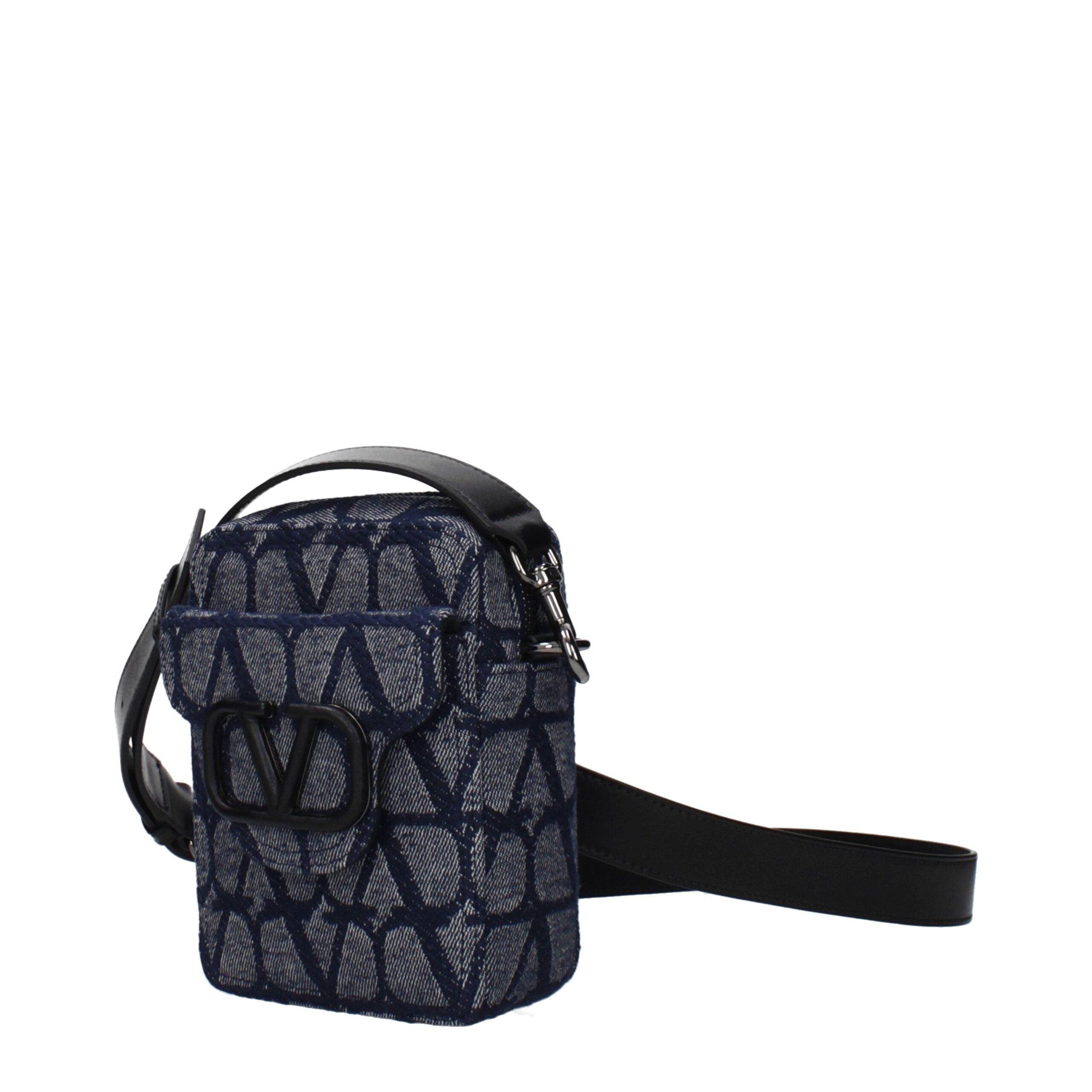 Valentino Garavani Blauwe Stoffen Crossbody Tas