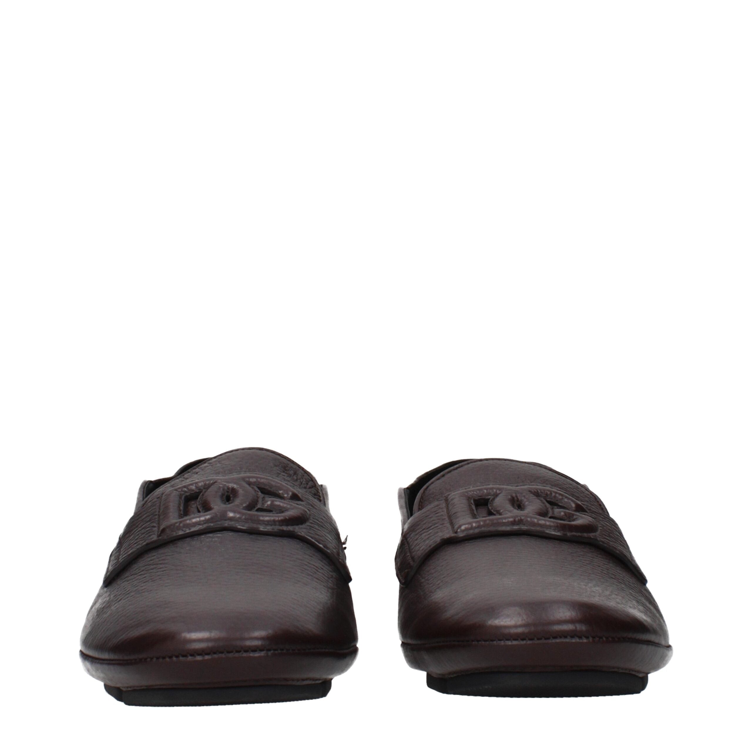 Dolce & Gabbana Bruine Leren Instaploafers