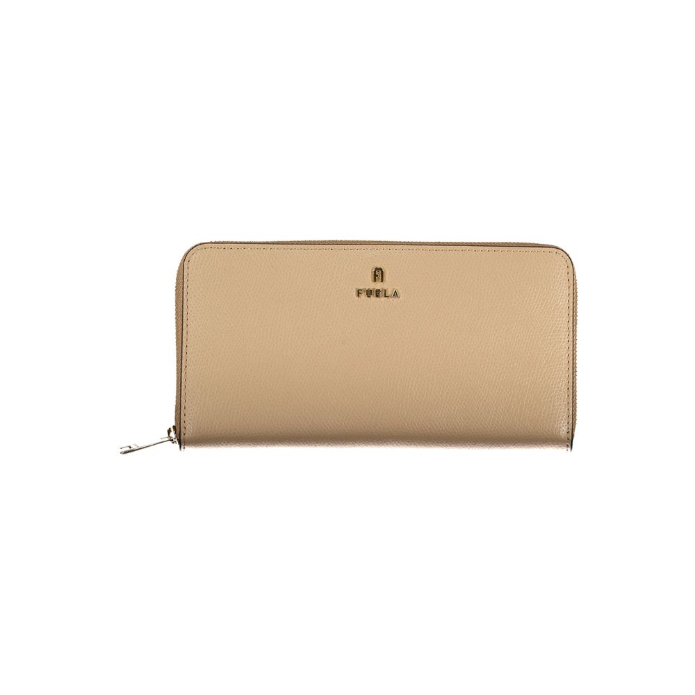 Furla Women's Beige Leather Wallet