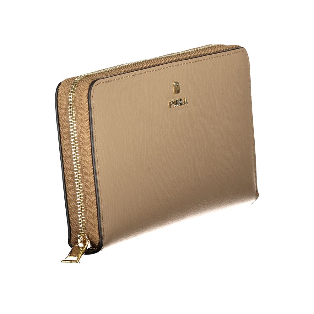 Furla Women's Beige Leather Wallet