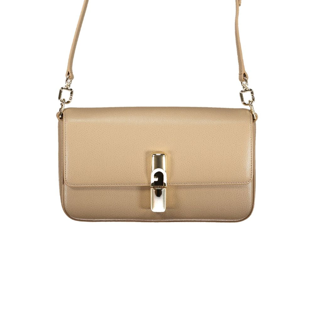 Sac Furla en cuir beige pour femme