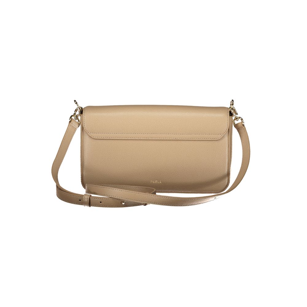 Sac Furla en cuir beige pour femme