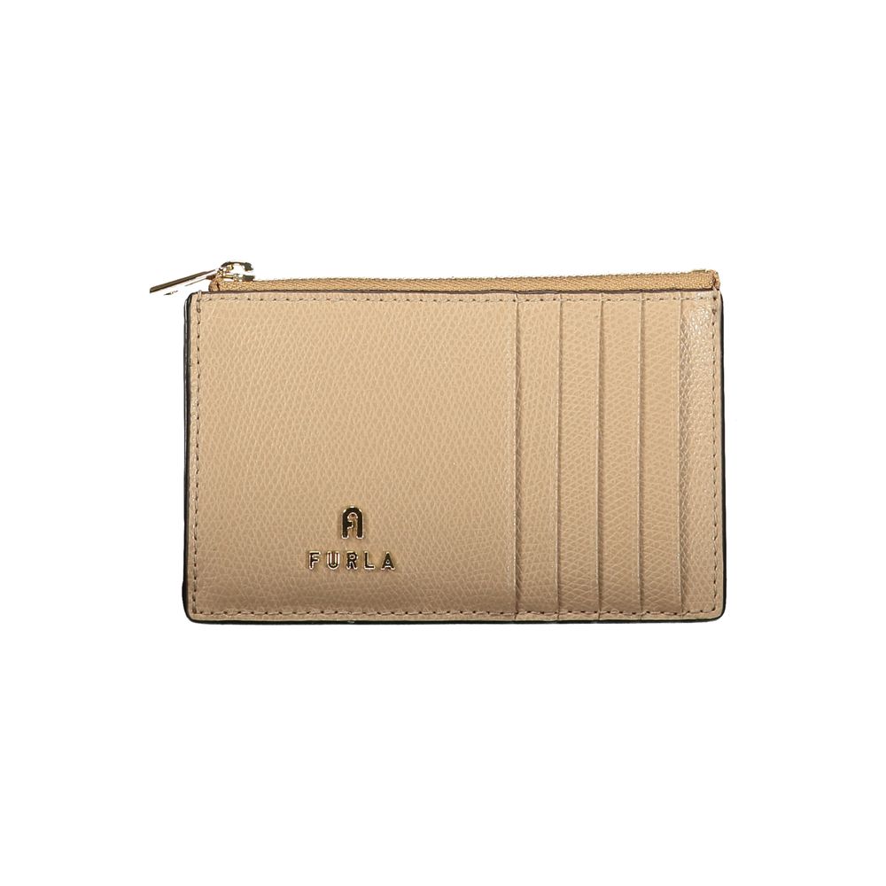 Furla Beige Leather Women's Wallet